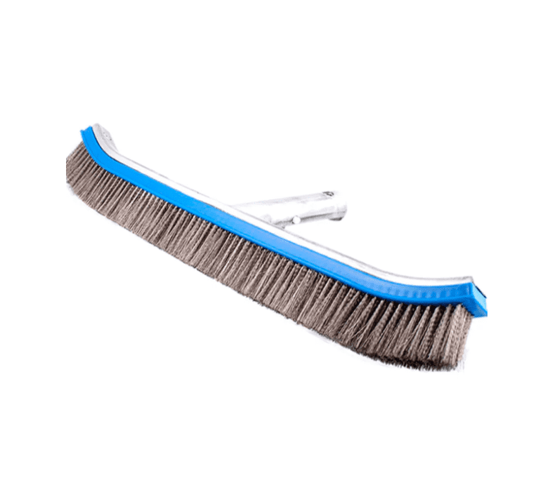 Cepillo azul con cerdas en acero