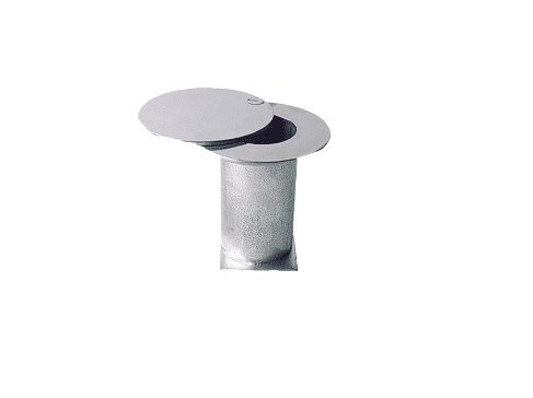 Anclaje tintero con tapa. d. 43mm. para colocación postes salida falsa y marcación espalda
