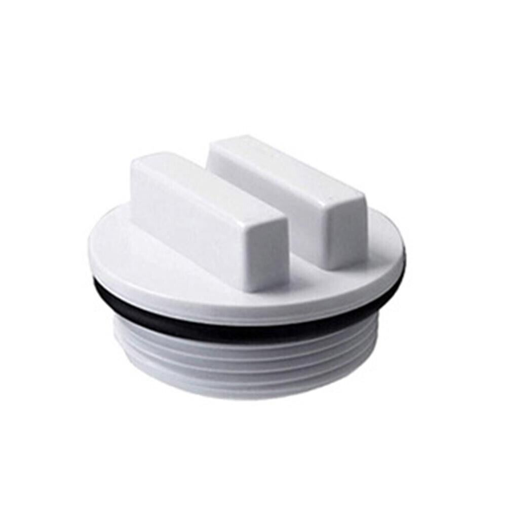 Tapón con empaque para toma de aspirado en pared. PVC. 1 ½"