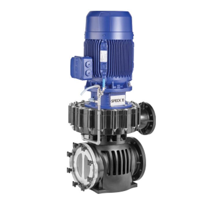 Modelo 65/250 (Ø 225 mm) , Motobomba plástica vertical Badu Block Multi Series, 7.5 HP