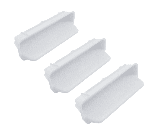 Kit escalones para empotrar en pared piscina, color blanco