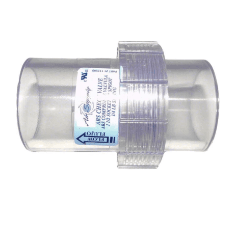 Cheque transparente para blower