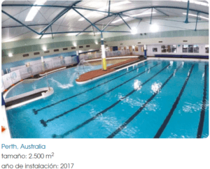 membrana comercial para piscina